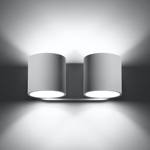 Sollux SL.0659 - Nástenné bodové svietidlo ORBIS 2xG9/40W/230V biela