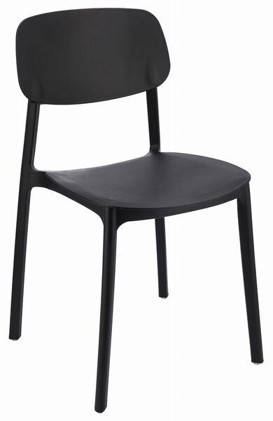 Dekorstudio Dekorstudio Plastová stolička LARA čierna