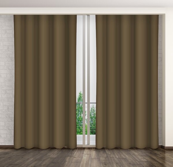 Dekorstudio Jednofarebný záves tmavoolivový ZMA55 Rozmer závesu: 160x250cm