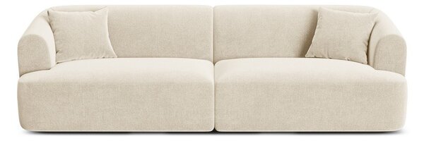Béžová zamatová pohovka 255 cm Campi – Cosmopolitan Design