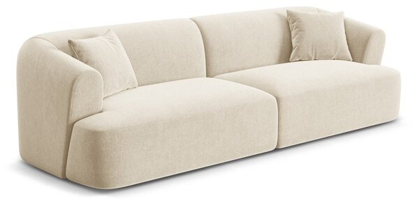 Béžová zamatová pohovka 255 cm Campi – Cosmopolitan Design
