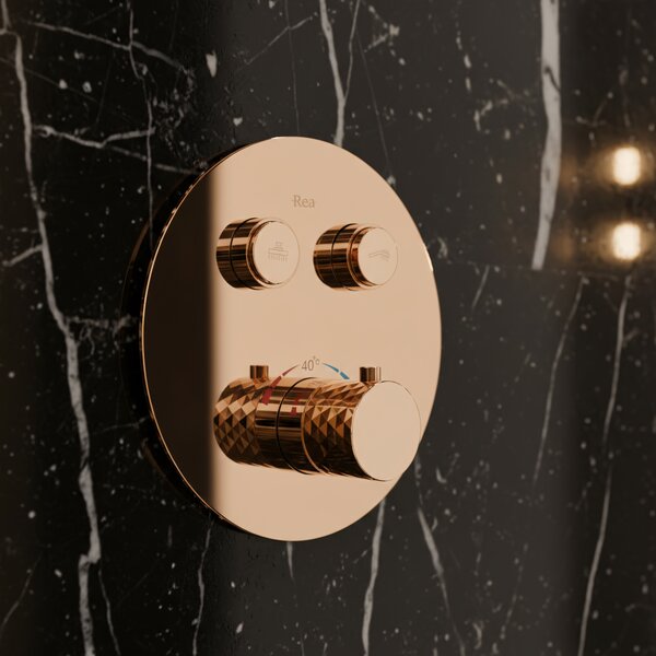 Podomietková sprchová súprava Rea Lungo Diamond Copper + BOX
