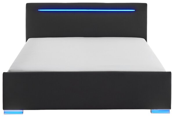 ČALÚNENÁ POSTEĽ, 180/200 cm, čierna Boxxx - Online Only spálne, Online Only