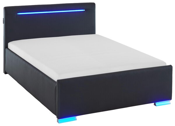 ČALÚNENÁ POSTEĽ, 140/200 cm čierna Boxxx - Online Only spálne, Online Only