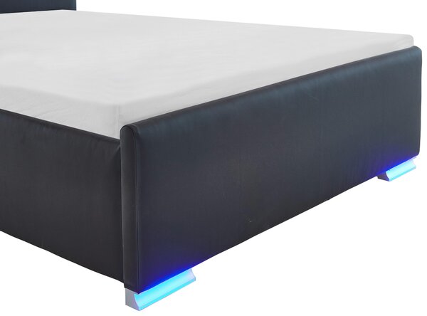 ČALÚNENÁ POSTEĽ, 140/200 cm čierna Boxxx - Online Only spálne, Online Only