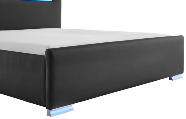 ČALÚNENÁ POSTEĽ, 180/200 cm, čierna Boxxx - Online Only spálne, Online Only