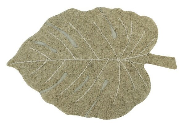 Lorena Canals, Kusový koberec Monstera Olive, 120x180, zelená, obývacia izba