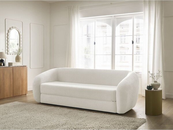 Béžová ženilková rozkladacia pohovka 228 cm Neyo – Bobochic Paris