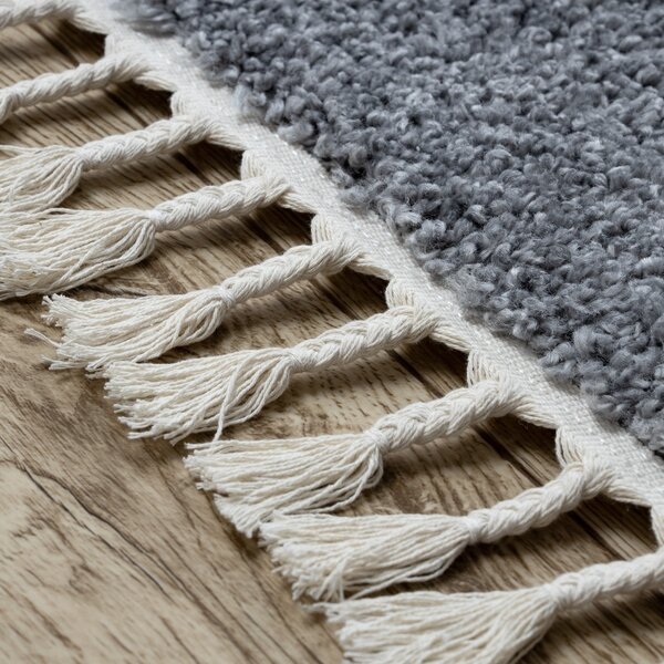 Dywany Łuszczów , Kusový koberec Berber 9000 light grey, 80x150, šedá, obývacia izba
