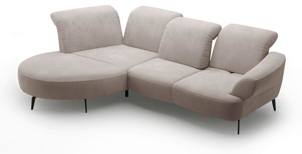 ROHOVÁ SEDAČKA, textil, sivobéžová Sit & More - Sedačky, Online Only