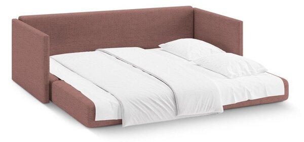 Ružová ženilková rozkladacia pohovka 209 cm Shannon – Cosmopolitan Design