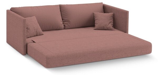 Ružová ženilková rozkladacia pohovka 209 cm Shannon – Cosmopolitan Design