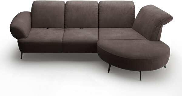 ROHOVÁ SEDAČKA, textil, grafitová Sit & More - Sedačky, Online Only