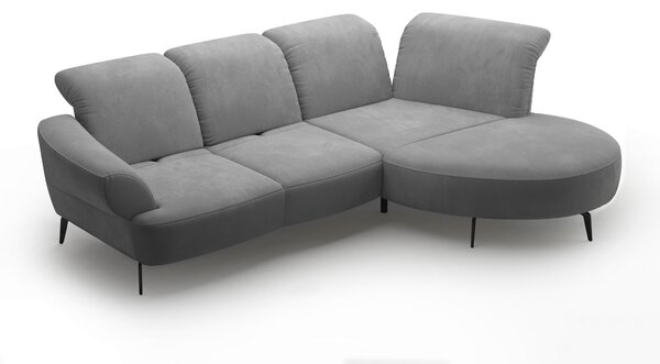 ROHOVÁ SEDAČKA, textil, sivá Sit & More - Sedačky, Online Only