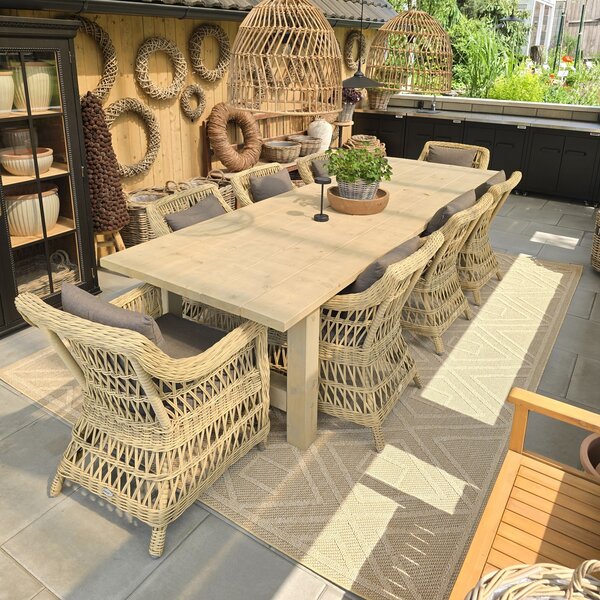 Ayyildiz , Kusový koberec Patara 4956 Beige – na von aj na doma, 80x150, béžová, chodba / predsieň