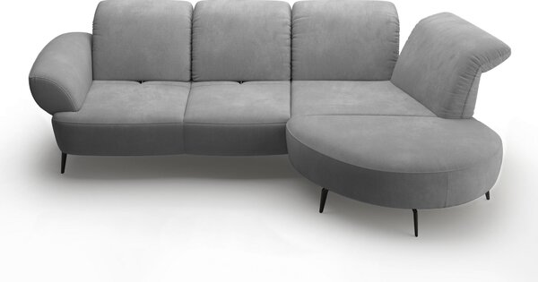 ROHOVÁ SEDAČKA, textil, sivá Sit & More - Sedačky, Online Only