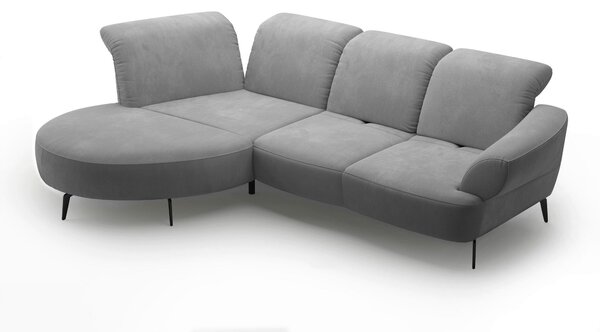 ROHOVÁ SEDAČKA, textil, sivá Sit & More - Sedačky, Online Only