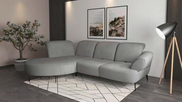 ROHOVÁ SEDAČKA, textil, sivá Sit & More - Sedačky, Online Only