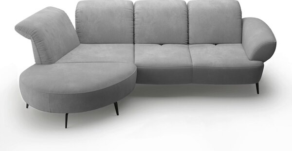 ROHOVÁ SEDAČKA, textil, sivá Sit & More - Sedačky, Online Only