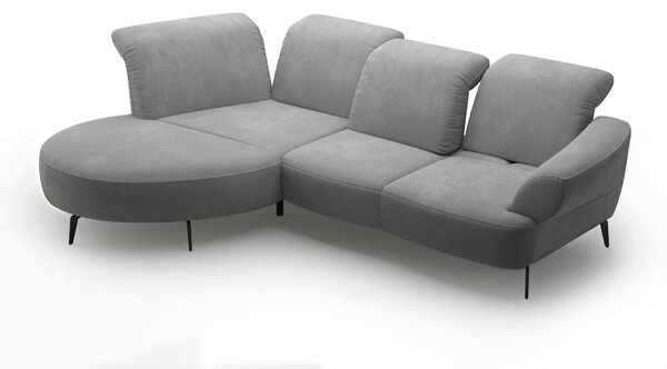 ROHOVÁ SEDAČKA, textil, sivá Sit & More - Sedačky, Online Only