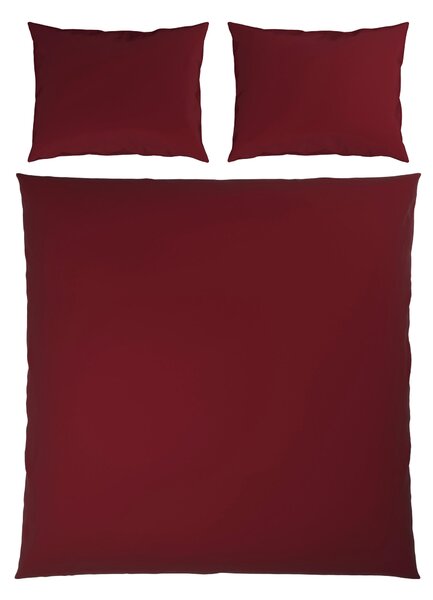 POSTEĽNÁ BIELIZEŇ, satén, vínovočervená, 200/200 cm Novel - Obliečky & plachty