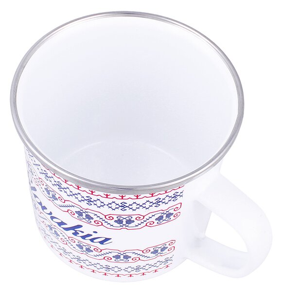 Smaltovaný hrnček Slovenský motív 300ml (Šálka na čaj, kávu)
