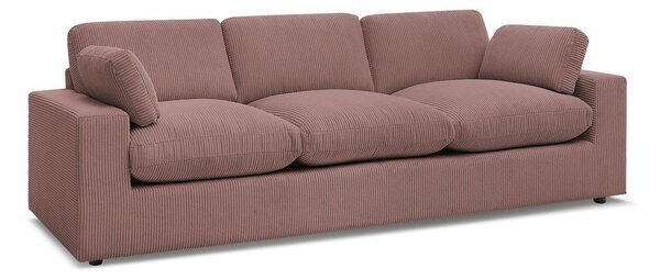 Ružová menčestrová pohovka 250 cm Belair – Bobochic Paris