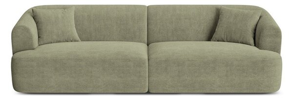 Zelená menčestrová pohovka 255 cm Campi – Cosmopolitan Design