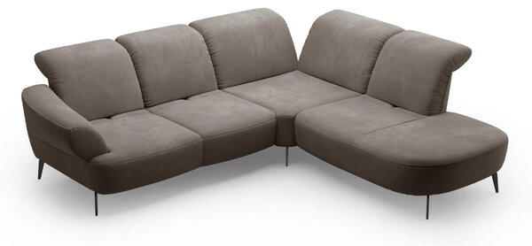 ROHOVÁ SEDAČKA, textil, bahenná hnedá Sit & More - Sedačky, Online Only