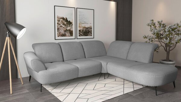 ROHOVÁ SEDAČKA, textil, sivá Sit & More - Sedačky, Online Only