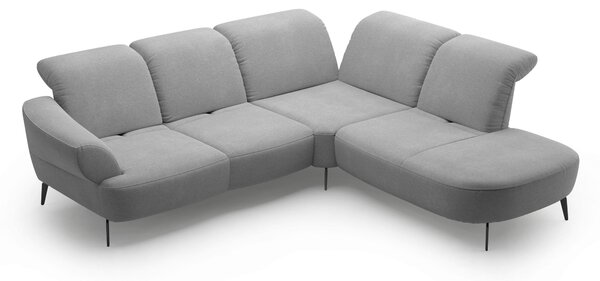 ROHOVÁ SEDAČKA, textil, sivá Sit & More - Sedačky, Online Only