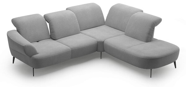ROHOVÁ SEDAČKA, textil, sivá Sit & More - Sedačky, Online Only