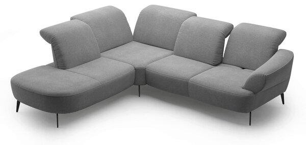 ROHOVÁ SEDAČKA, textil, sivá Sit & More - Sedačky, Online Only