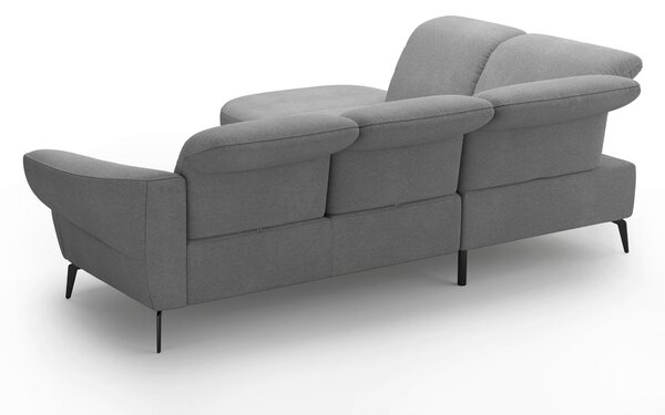 ROHOVÁ SEDAČKA, textil, sivá Sit & More - Sedačky, Online Only