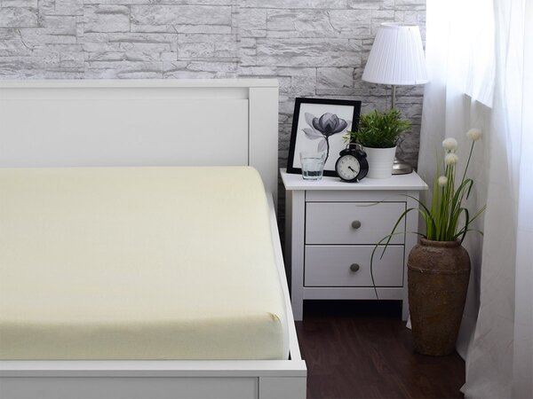 XPOSE® Jersey plachta - vanilková 90x200 cm