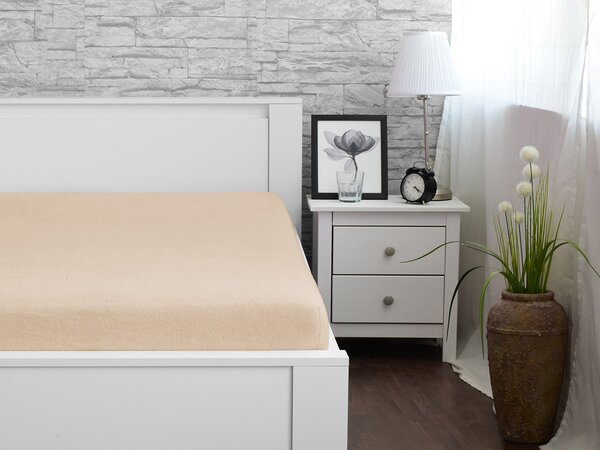 XPOSE® Froté plachta Exclusive - béžová 200x220 cm
