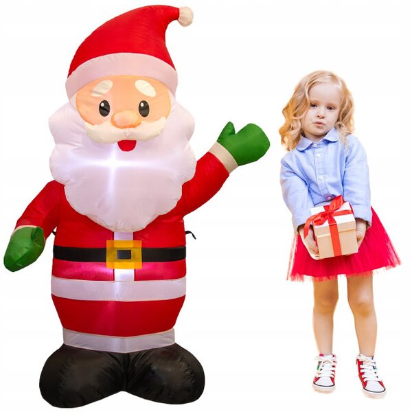 Nafukovací Santa Claus s LED osvetlením 125 cm