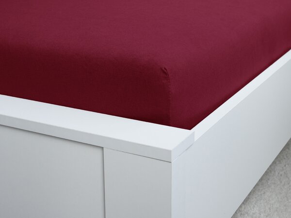 XPOSE® Jersey plachta Exclusive - bordó 90x200 cm
