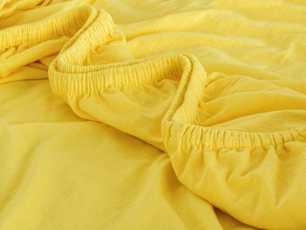 XPOSE® Jersey plachta Exclusive - žltá 90x200 cm