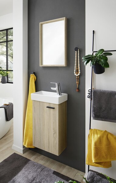 HOSŤOVSKÁ KÚPEĽŇA, dub sonoma, 40 cm home24 - Kúpeľňové skrinky, Online Only