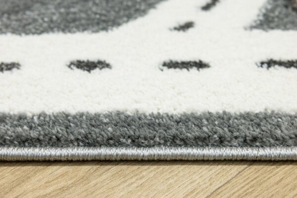 Detský koberec Lima C260C sivý/krémový