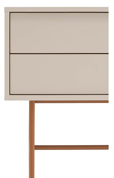 Konzolový stolík v béžovo-tehlovej farbe 35x110 cm Nube – Teulat