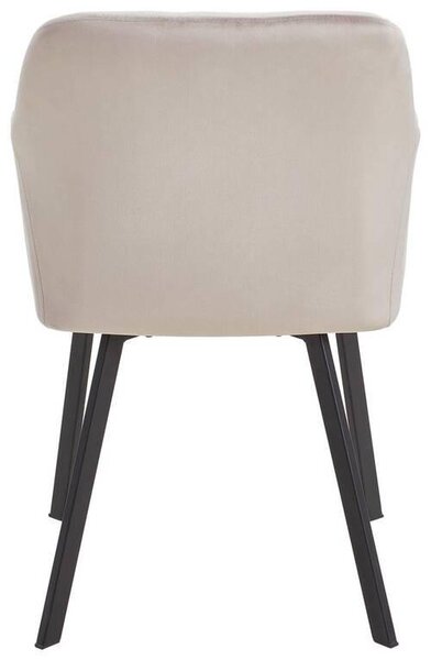 STOLIČKA S PODRÚČKAMI, železo, zamat, taupe Livetastic - Stoličky, Online Only