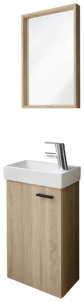 HOSŤOVSKÁ KÚPEĽŇA, dub sonoma, 40 cm home24 - Kúpeľňové skrinky, Online Only