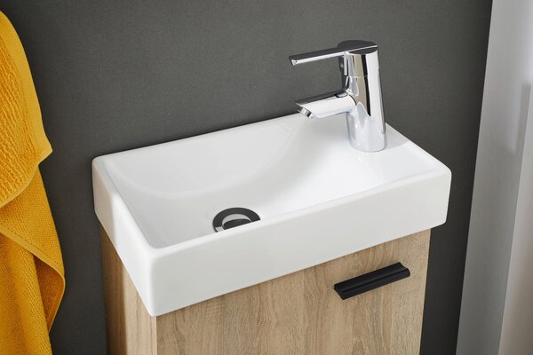 HOSŤOVSKÁ KÚPEĽŇA, dub sonoma, 40 cm home24 - Kúpeľňové skrinky, Online Only