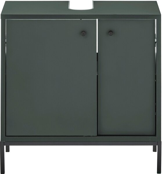 SKRINKA POD UMÝVADLO, tmavozelená, tmavozelená, 60/62/32 cm Xora - Kúpeľňové skrinky, Online Only