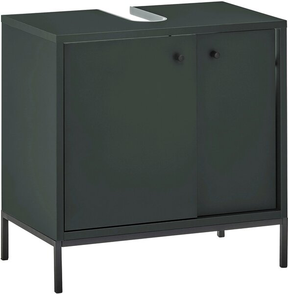 SKRINKA POD UMÝVADLO, tmavozelená, tmavozelená, 60/62/32 cm Xora - Kúpeľňové skrinky, Online Only