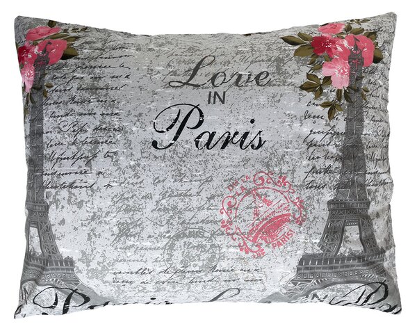 XPOSE® Bavlnená obliečka na vankúš PARIS - ružová 70x90 cm