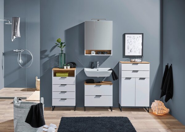 STREDNE VYSOKÁ SKRINKA, farba duba, 60/106/32 cm home24 - Kúpeľňové skrinky, Online Only