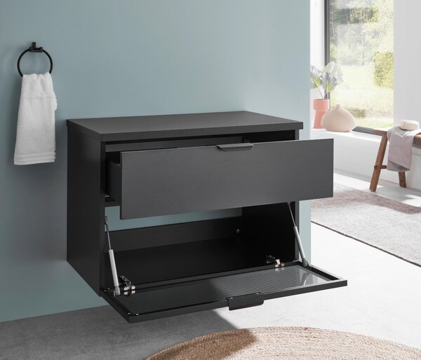 SKRINKA POD UMÝVADLO, čierna, čierna, 80/55/46 cm home24 - Kúpeľňové skrinky, Online Only